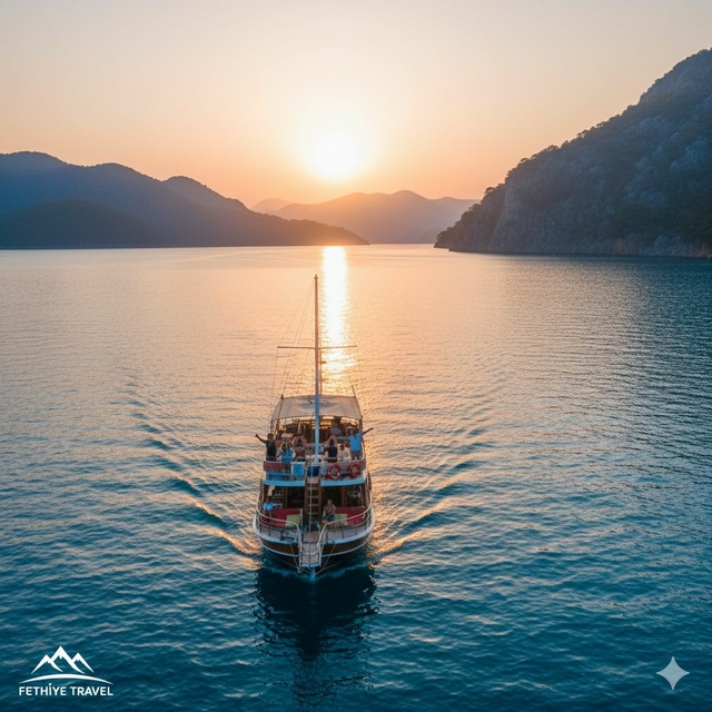 Морская прогулка на закате в Фетхие