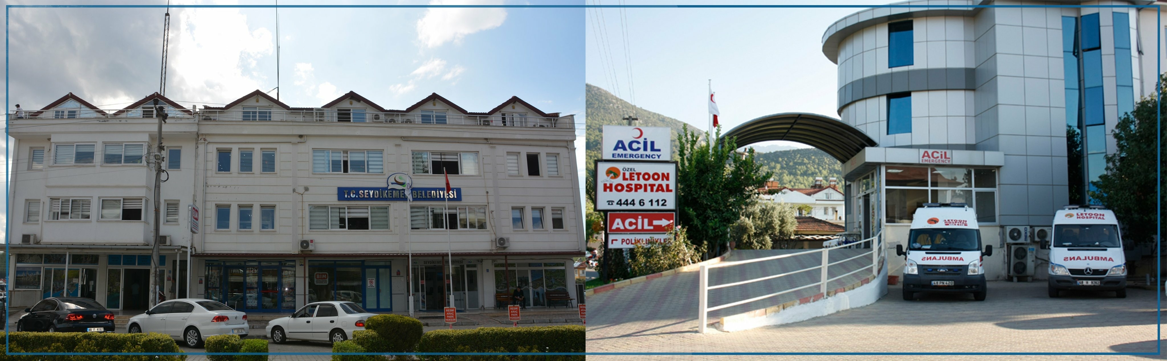 Больницы и клиники Фетхие на интерактивной карте